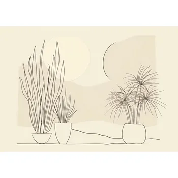 Plakát Plakát Rostlinstvo v pastelových barvách bez rámu 42 x 29,7 cm