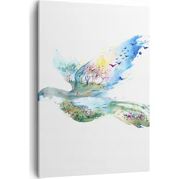 Obraz Obraz na plátně do obýváku ložnice 50x70 abstrakce obrazy na zeď