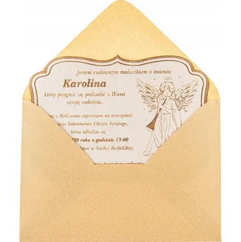 Obraz POZVÁNKY na křtiny dřevěné, památka s GRAVÍROVÁNÍM!!