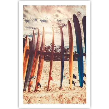 Obraz Obraz plakát do obýváku, ložnice 61x91 surfing plakáty na zeď bez rámu