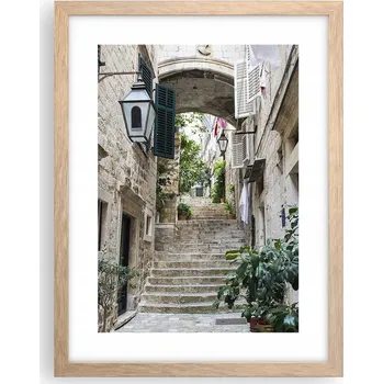 Obraz Obraz plakát v rámu světlý dub do obýváku 30x40 město plakáty na zeď