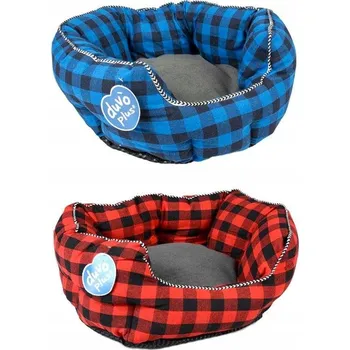Pelíšek pro psa Duvo+ Pelíšek pro psy/kočky Ovál kostkovaný mix barev 41x38x20cm