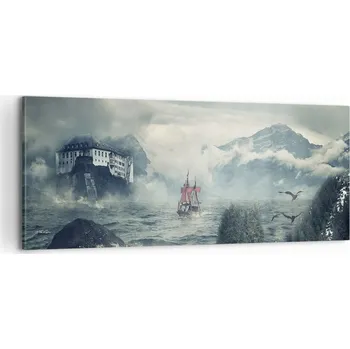 Obraz Foto obraz na plátně 100x40 krajina obývací pokoj ložnice na zeď velký