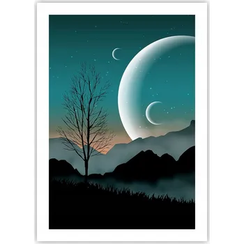 Obraz Plakát bez rámu do obýváku ložnice 50x70 abstrakce moderní módní obraz