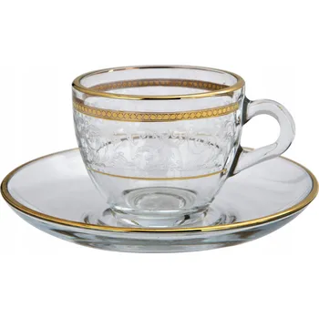 Šálek sklo Dolce Vita Gold Kombi 60 ml 2 ks