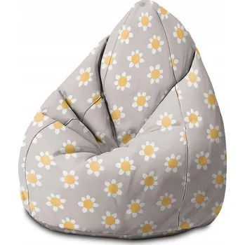 Sedací pytel Taburet Sedací pytel Daisies Dětský vzor Sako XXL Křeslo Sedátko
