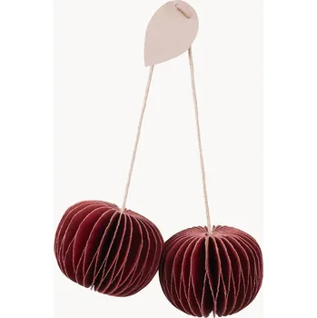 Vánoční dekorace Ozdoba Cherry 2dílná 3x4cm West..