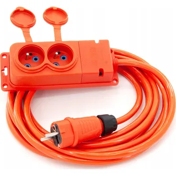 Napájecí kabel PRODLUŽOVACÍ KABEL STAVEBNÍ 3M 3X2,5 IP44 230V ROZDVOJKA