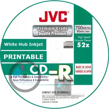 Optické médium CD JVC CD-R 700 MB, 25 ks