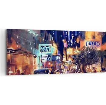 Obraz Foto obraz na plátně canvas 100x40 město obývací pokoj ložnice na zeď velký