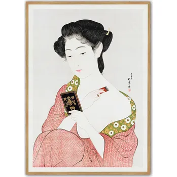 Obraz Plakát Japonská umělkyně - Japonská kultura bez rámu 29,7 x 42 cm