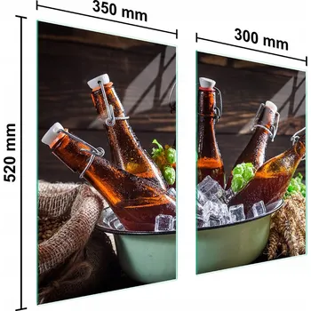 Kuchyňské prkénko Krájecí deska TMK ArtDeko sklo 2 ks