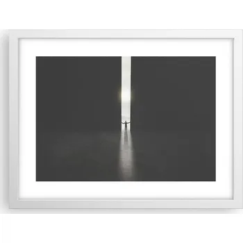 Obraz Obraz plakát v bílém rámu do obýváku 40x30 abstrakce foto na zeď