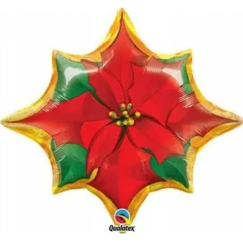 Balónek Fóliový balónek vánoční hvězda betlémská
