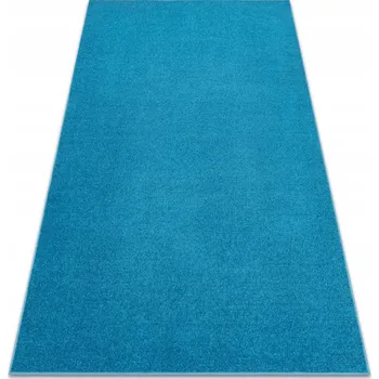 Koberec KOBEREC HLADKÝ JEDNOBAREVNÝ ETON tyrkysový DO OBÝVACÍHO POKOJE LOŽNICE DĚTSKÉHO POKOJE 300x350 cm