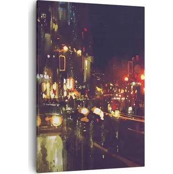 Obraz Obraz na plátně do obývacího pokoje ložnice 50x70 město obrazy na zeď canvas