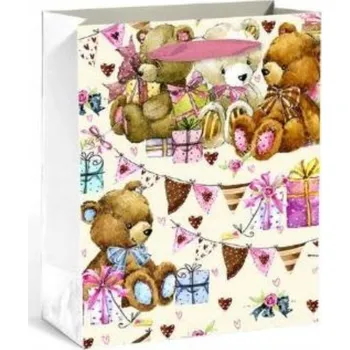 Dárková taška Dárková taška L 32 x 42 x 11,5 cm - Králíčci