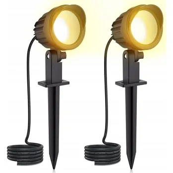 Venkovní osvětlení Lampa Ogrodowa 7W 2700K Teplá žlutá barva světla 2ks