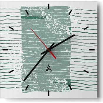 Hodiny Velké nástěnné hodiny 40x40 Minimalistické skleněné hodiny Tiché