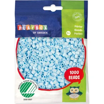 Dětské navlékací korálky Zažehlovací korálky 5 mm Modrá ledová 1000 ks