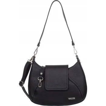 Kabelka Vezze kabelka z pravé lícové kůže černá