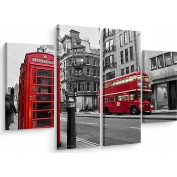 Obraz Obraz TETRAPTYK Velká Británie Autobus 3D 80x60