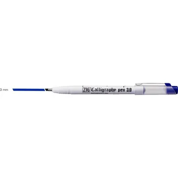 Modrý kaligrafický fix ZIG, hrot 3 mm