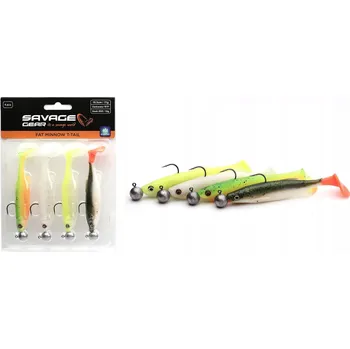 Umělá nástraha Gumová nástraha Savage Gear Fat Minnow T-Tail RTF Potápivá Darkwater 13 cm