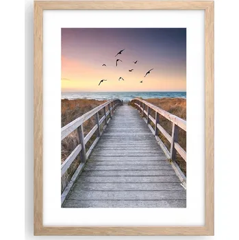 Obraz Obraz plakát v rámu světlý dub do obýváku 30x40 krajina plakáty na zeď