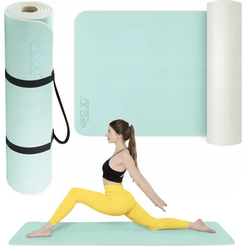 podložka na cvičení PODLOŽKA NA CVIČENÍ TPE protiskluzová 4FIZJO 180x60x0,6 cm 4FIZJO mátová