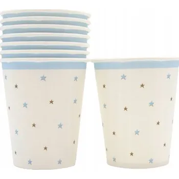 Narozeninové kelímky s hvězdičkami 250 ml 8 ks