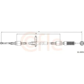 Tažné lanko, ruční převodovka COFLE 92.11.3351