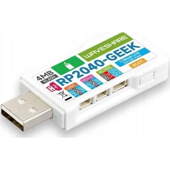 Vývojová deska Vývojová deska RP2040-GEEK USB-A s 1.14" displejem, 65 tisíc barev