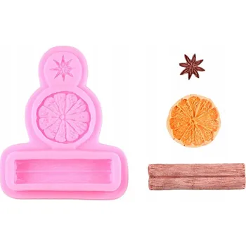 Výroba svíčky Silikonová forma na vosk svíček - plátek pomeranče