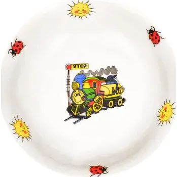 Talíř talíř hluboký d19 VLÁČEK porcelán