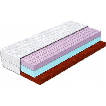 Matrace Pěnová Matrace 80x190 s kokosem, masážní pěna, relaxační, H2 11cm