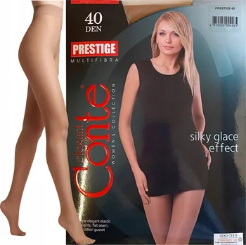 Dámské punčochy Punčocháče hladké Conte Elegant Prestige 40 DEN béžové Natural velikost 3
