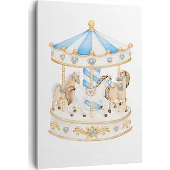 Obraz Obraz na plátně do obýváku ložnice 50x70 koně obrazy na zeď canvas