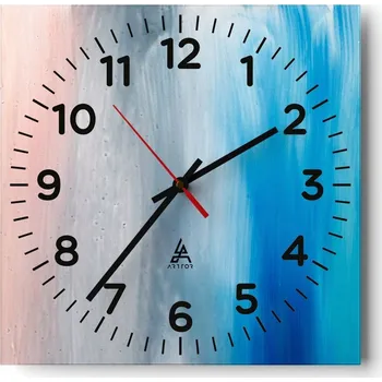 Hodiny Nástěnné hodiny do obýváku 40x40 Abstrakce Tiché hodiny Skleněné hodiny Bez hlučnosti