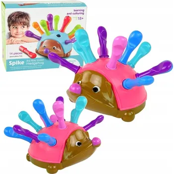 Dřevěná hračka Ježek třídič Montessori učení Ježek skládačka vzdělávací