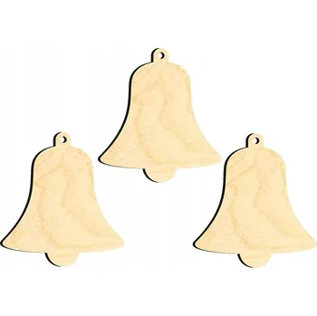 Obraz OZDOBY ŚWIĄTECZNE CHOINKOWE DREWNIANE Z9 3 ks