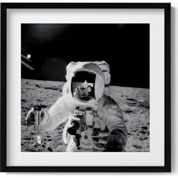 Obraz Moderní nástěnná dekorace Astronaut na Měsíci - fotografie NASA 50x50 cm