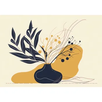 Plakát Plakát Klid Tmavých Listů bez rámu 42 x 29,7 cm