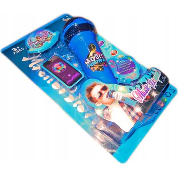 Mikrofon MIKROFON karaoke DJ Kids se zesilovačem hlasu, LED efekty - pro smartphone