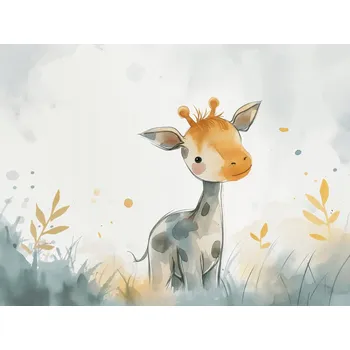 Plakát Plakát Malá Žirafka bez rámu 100 x 75 cm