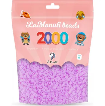 Dětské navlékací korálky Zažehlovací korálky 2000 RŮŽOVÉ Korálky 5mm