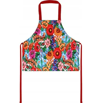 Kuchyňská zástěra Dětská kuchyňská zástěra s motivem folklórních květin