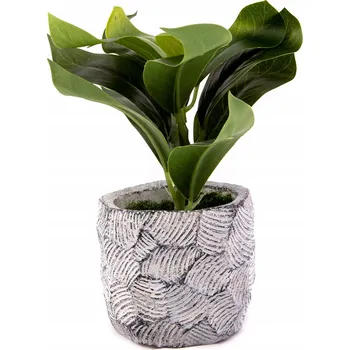 umělá květina Zelená Listnatá Rostlina v Květináči