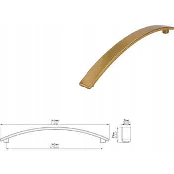 Nábytkové kování Nábytková úchytka SIRO 2084-181ZN83 starožitné zlato