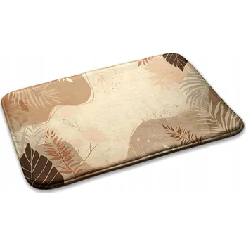 Obraz Měkký podgumovaný koberec Běhoun do ložnice Listy a 75 x 45 cm